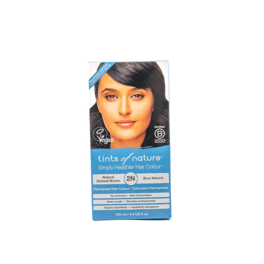 2N Natural Darkest Brown Permanent Hair Dye