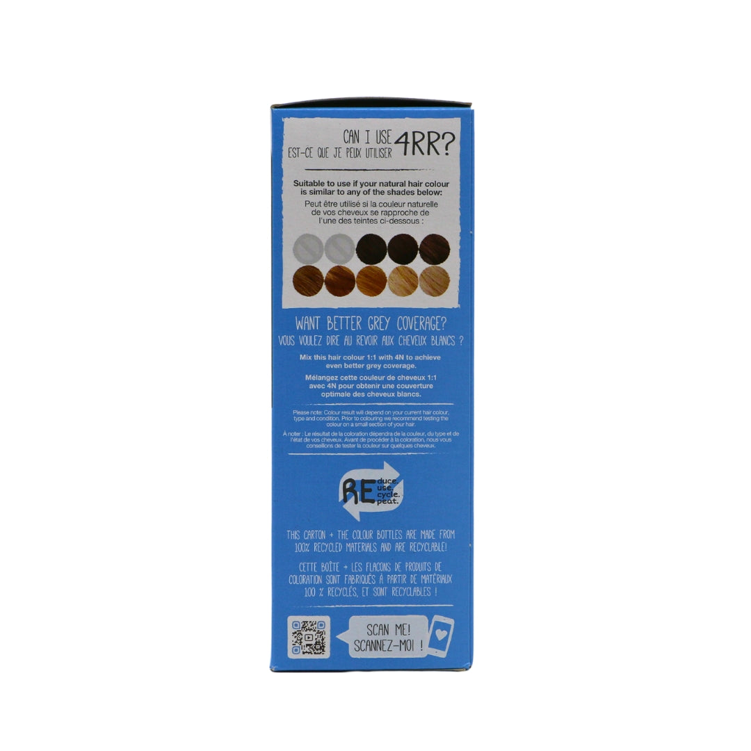 4mr Color 4RR Earth Red Hair Dye - Warm Red Brown Permanent Color – Global Wellness
